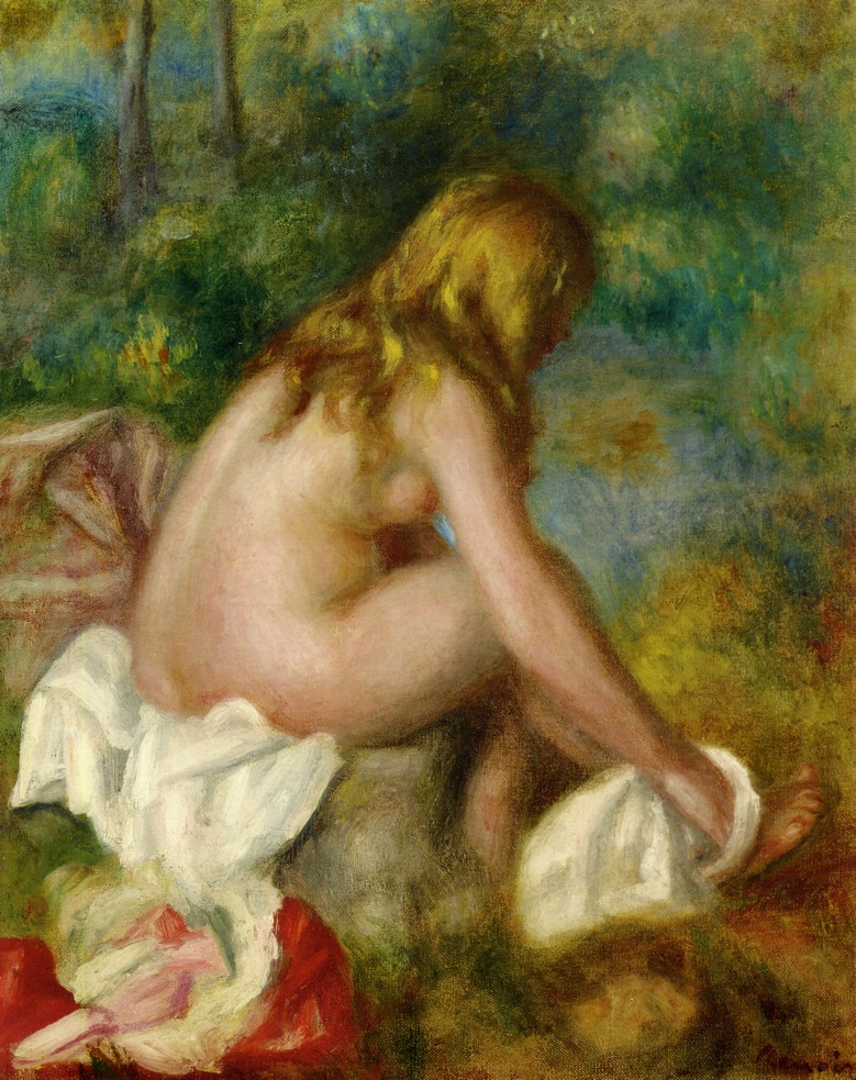 Bathe seated nude 1895